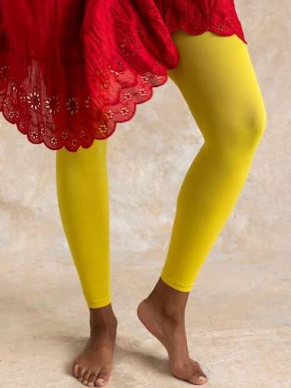 2 PAIR! Gudrun Sjoden Pokadot Tights & Solid Gray Leggings - Picture 5 of 5